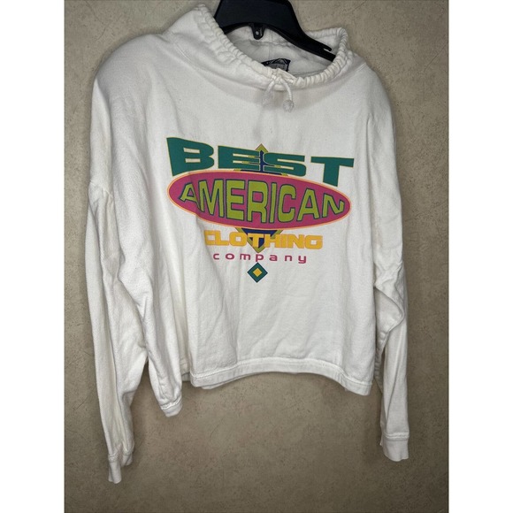 American Vintage Tops - Vintage Best American Clothing Company Cropped Sweatshirt EUC Sz M